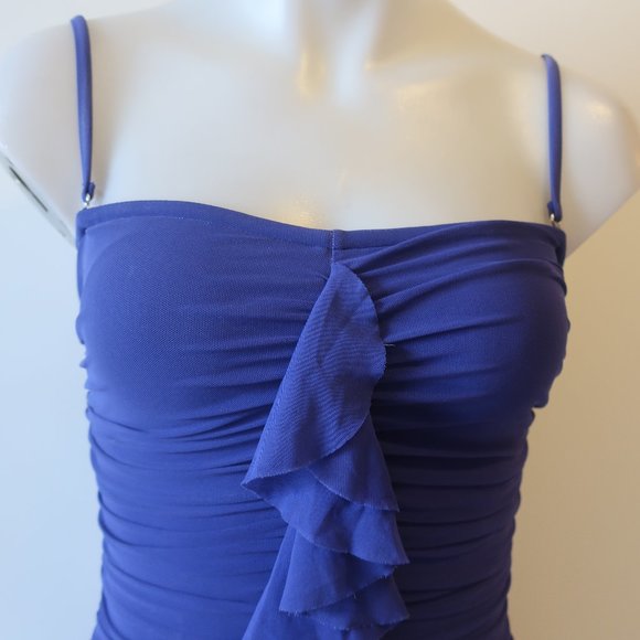 Womens Be Creative Purple Ruched One Piece Swimsuit S * - Picture 3 of 13